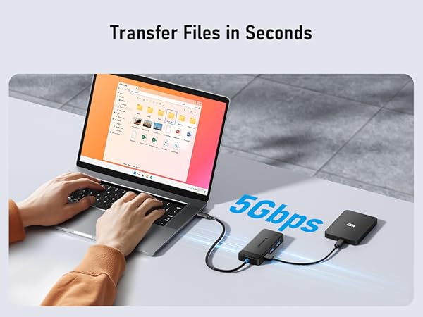 Transfer files in seconds
