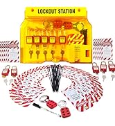 Young Dance Lockout Tagout Station with Loto Devices - 5 Pack Safety Lock Set for Safe Electrical...