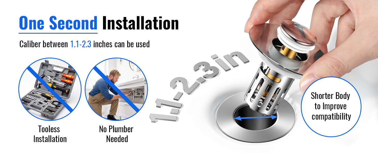 bathroon sink drain strainer GLQ03 4