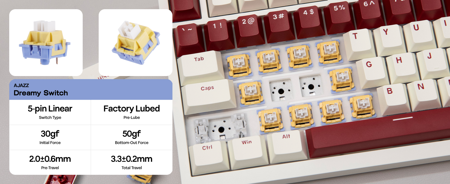 AK820 PRO Wireless Mechanical Gaming Keyboard with Screen