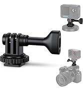 2-in-1 Action Camera Hot Shoe Mount Adapter, Tripod Mount &amp; Cold Shoe Camera Adapter for GoPro He...