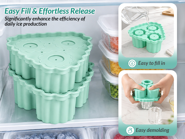 ice tray,ice trays,large ice cube molds,silicone ice cube trays with lid,ice cube tray with lid