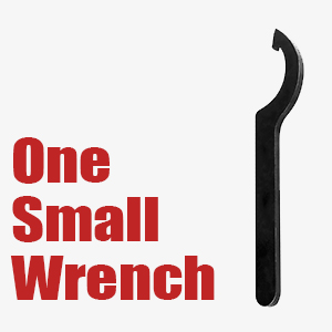 One Small Wrench Suitable for small lock rings, usually the bottom one can be found on coilovers