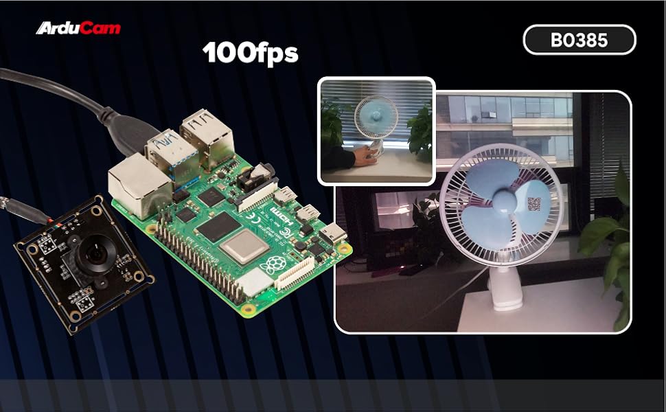 100fps Global Shutter Color USB Camera Board