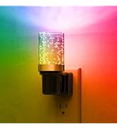 L LOHAS LED Night Light, Dimmable Night Lights Plug into Wall, Color Changing Nightlight RGB with...