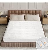 Templewet Heated Mattress Pad Queen Size - Dual Control Electric Mattress Pad with 4 Heat Setting...