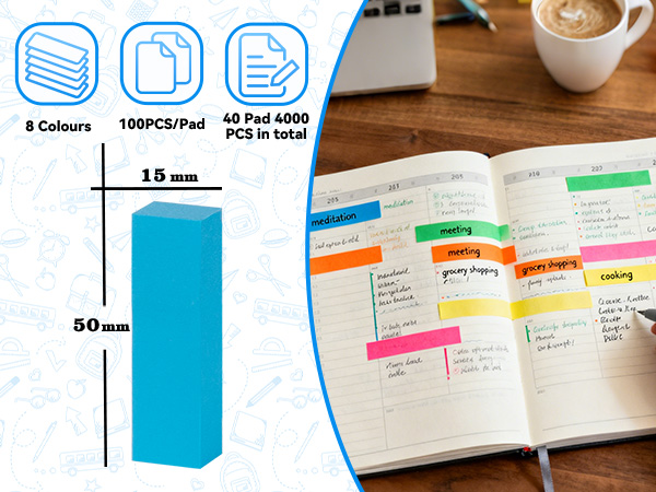 sticky note tabs