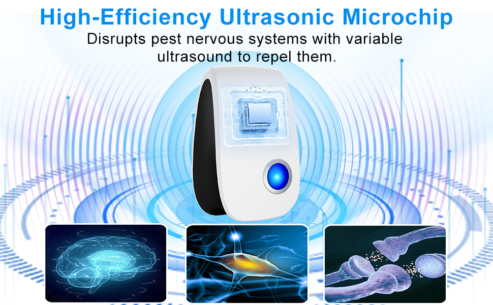 mouse repellent ultrasonic plug in rat repellent for house pest control plug in