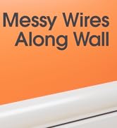 56.7in Cord Hider Wall, Cord Covers for 1-2 Wires on Wall, Self-Adhesive Cable Hider Wire Covers ...