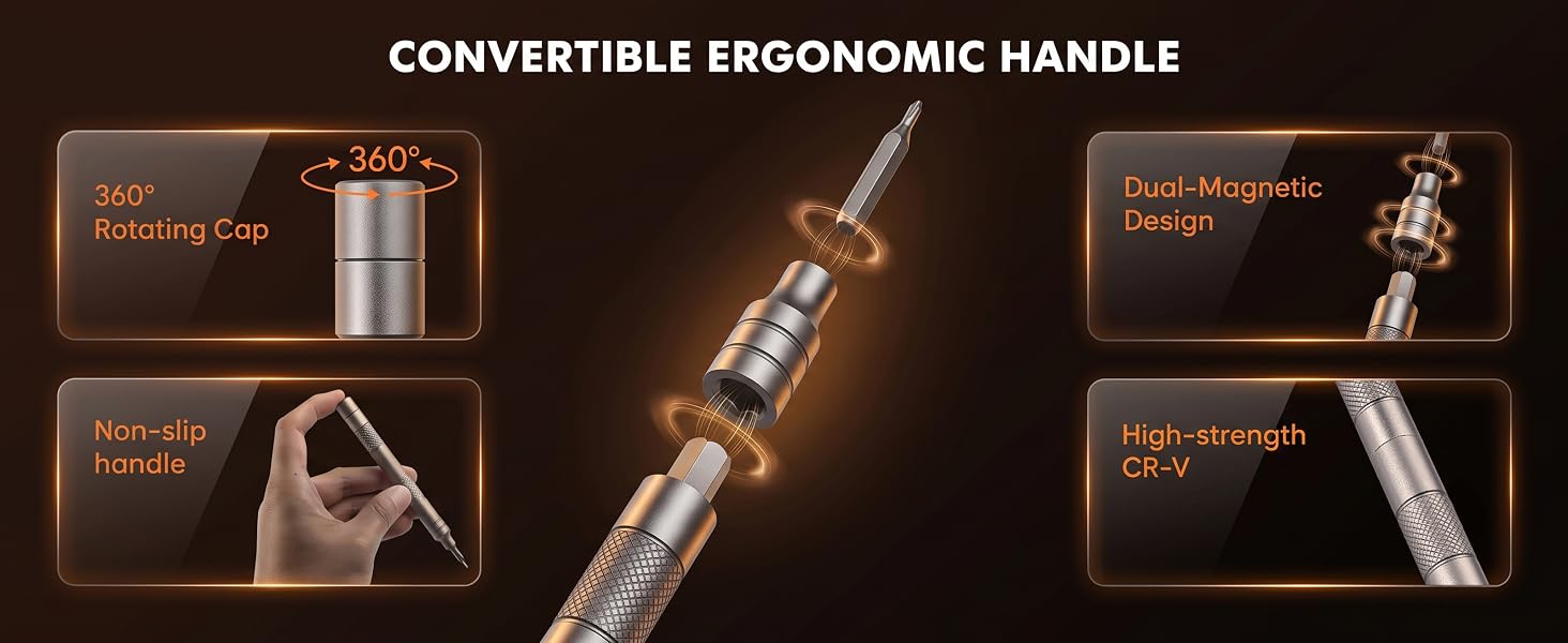 magnetic ratchet screwdriver set