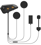 FreedConn Motorcycle Helmet Bluetooth Headset Intercom with Music Share, Universal FG 1200m 6 Rid...