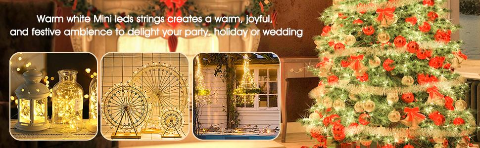 solar string lights warm white 150
