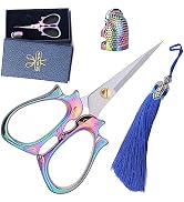 SHWAKK Squirrel Shaped Scissors 4.44 Inch Silver Embroidery Scissors Stainless Steel Sewing Sciss...
