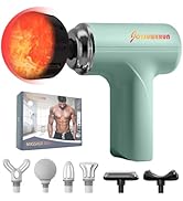 JOYSUWERUN Massage Gun with Heat – Amazing Power! Deep Tissue Percussion Massager, Handheld Mini ...
