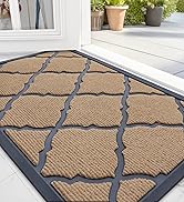OLANLY Door Mat Indoor Outdoor Entrance, Waterproof All-Weather Doormat, Heavy Duty Sturdy Front ...