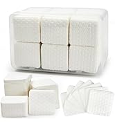 1000PCS Lint Free Nail Wipes- Wavy Pattern Nail Polish Remover Pads- Lint Free Wipes for Nail Pol...
