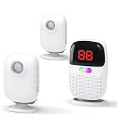 PILSAMAS Bed Alarms for Elderly Dementia Patients - Digital Sensor ID Display &amp; Clip-On Caregiver...