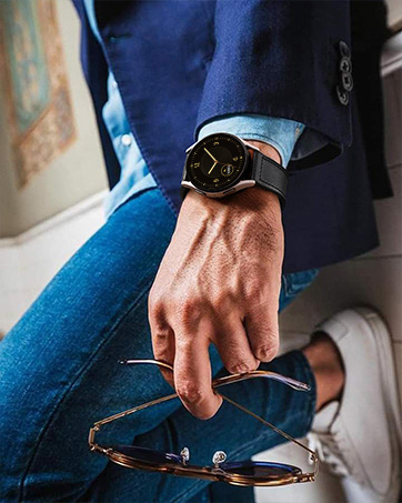samsung galaxy watch 7 band 6 5 4 3 FE Classic Active 2 Leather Magnetic