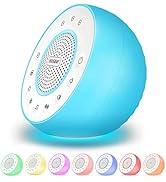 Housbay Glows White Noise Sound Machine - Night Light for Baby, Kids, 31 Soothing Sounds for Slee...
