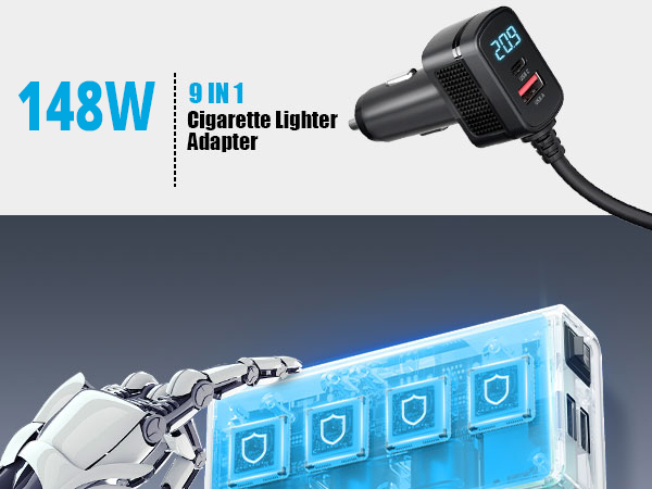 Cigarette Lighter Splitter Adapter