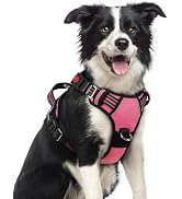 rabbitgoo Dog Harness Medium Sized, No Pull Dog Vest with 3 Buckles, Adjustable Soft Padded Pet H...