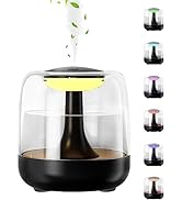 Portable Mini Humidifier for Bedroom, 650ml Small USB Cool Mist Humidifier with Colorful LED Nigh...