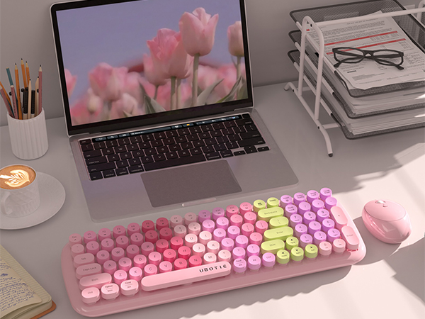 rainbow colorful keyboard