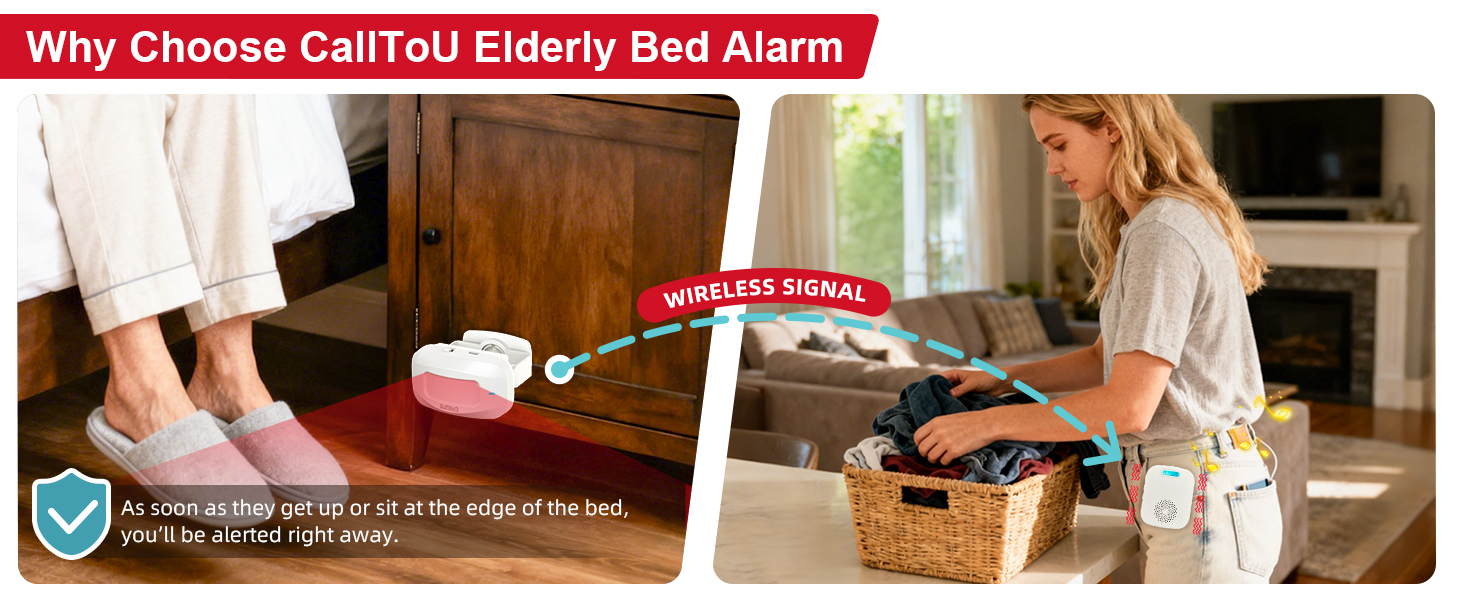 As soon as they get up or sit at the edge of the bed,you&amp;amp;amp;#39;ll be alerted right away