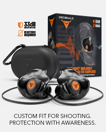 Earplugs that offer ear protection and surrounding awareness.
