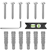 USX Mount Lag Bolt Kit for TV Wall Mount Comes with M8 Lag Bolt for Wood Stud, Fischer Anchors an...