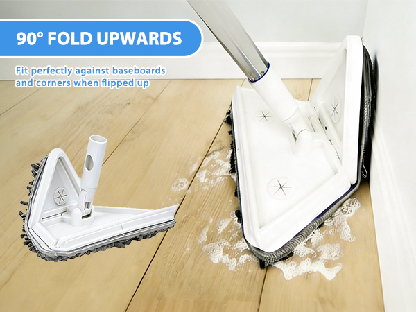 baseboard cleaner tool with handle