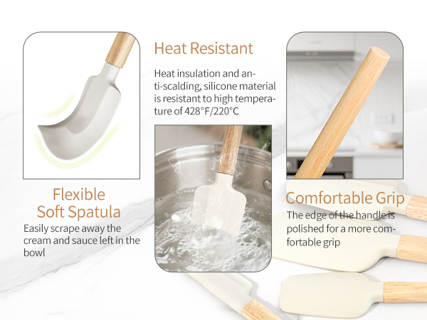 silicone spatula set,rubber spatula,silicone spatula set,spatulas silicone heat resistant