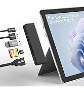 Surface Pro 9 Accessories, Surface Pro 9 Docking Station with 4K HDMI, USB-C Thunerbolt 4 (Displa...