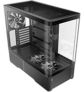 Antec C6 Curve Air Mid-Tower Case, Panoramic Tempered Glass, High Airflow, 3 PWM Fans Included, S...