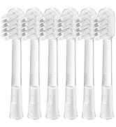 Laifen Cushioned Toothbrush Heads 6 Pack, New 2025 Version Replacement Heads Compatible with Wave...