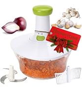 Brieftons Express Manual Food Chopper: 6.8-Cup, Hand Chopper Vegetable Cutter to Chop Veggies, Fr...
