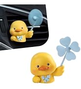 MOXRUQ Cute Duck Car Air Fresheners Vent Clips, Auto Outlet Vent Fresheners with Rotating Windmil...