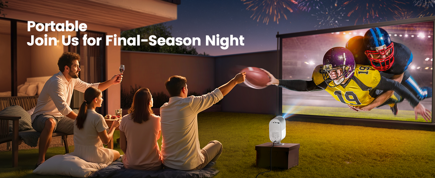 movie projector for outdoor use