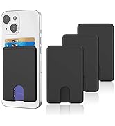 Senose Phone Card Holder, Silicone Anti Slip Out Phone Wallet Stick On Credit Card Holder, Id Car...