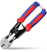 WORKPRO Mini Bolt Cutter 8-inch/210mm, CR-MO Small Bolt Cutter, Heavy Duty Wire Cable Cutter, Spr...