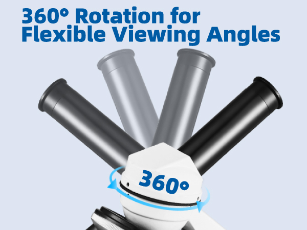 Monocular Microscope with LED Light