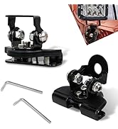 Diamall 2 PCS Light Bar Mounting Brackets, LED Work Light Mount Clamp Holder, Adjustable Hood Wor...