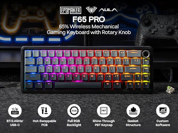 F65PRO Wireless Gaming Keyboard