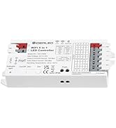 GIDERWEL Smart 5 in 1 WiFi LED Controller RGBWW for Strip Lights RGBCCT RGBW RGB CCT and 5 White ...