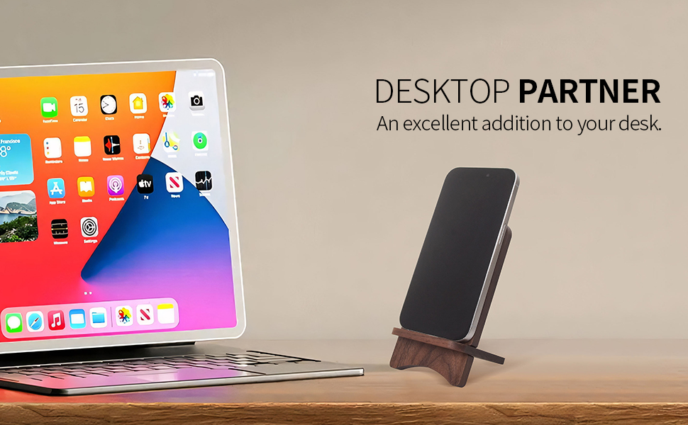 Solid Wood Phone Stand