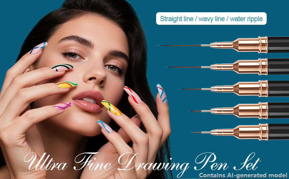 Nail art striping brush