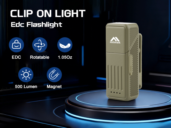 mini EDC small flashlights pocket for adult men USB c led rechargeable mental