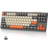 ATTACK SHARK M87 Pro Wireless Gaming Keyboard,75% Dual Mode Bluetooth 5.0/2.4Ghz Wireless with Re...
