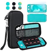 innoAura Switch Lite Case 4 in 1 Switch Lite Accessories Bundle with Switch Lite Carrying Case, S...