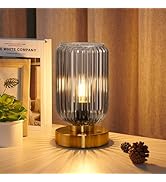 LigthRound Touch Table Lamp for Bedroom, Cordless Bedside Small Table Lamp, Dimmable Rechargeable...
